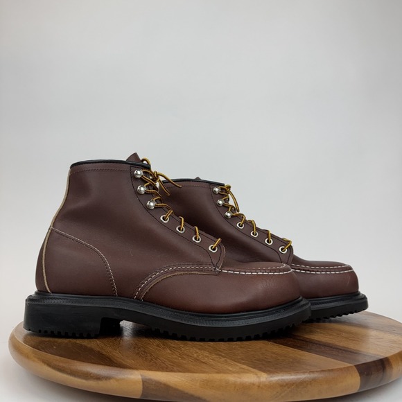 New Mens Red Wing‎ 8249 Supersole Brown Leather 6in Combat Work Boots Size 7.5 E main image 5